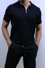 Men's Premium Textured Crew Neck T-Shirt – Image 15