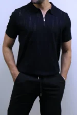 Men's Premium Textured Crew Neck T-Shirt – Image 11
