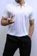 Men's Premium Textured Crew Neck T-Shirt – Image 13