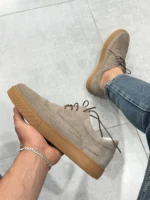 Urban Suede Lace Up Shoes  – Minimal Leather–Feel Casual Shoes