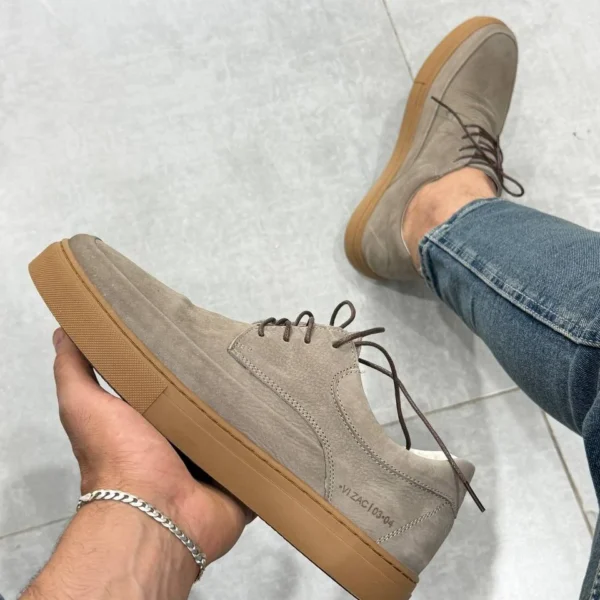 Urban Suede Lace Up Shoes  – Minimal Leather–Feel Casual Shoes