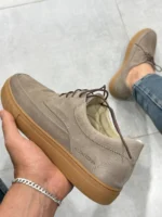 Urban Suede Lace Up Shoes  – Minimal Leather–Feel Casual Shoes – Image 14