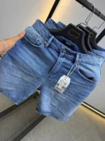 Premium Light Wash Denim Short , Vintage Wash Denim Short – Image 15