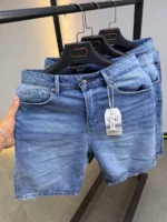 Premium Light Wash Denim Short , Vintage Wash Denim Short – Image 4