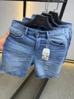 Premium Light Wash Denim Short , Vintage Wash Denim Short – Image 8