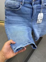 Premium Light Wash Denim Short , Vintage Wash Denim Short – Image 11
