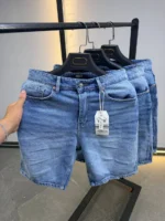 Premium Light Wash Denim Short , Vintage Wash Denim Short – Image 10