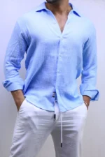 Premium Relaxed Fit Shirt,Coastal Linen Shirt – Image 21
