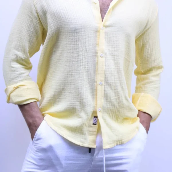 Premium Relaxed Fit Shirt,Coastal Linen Shirt