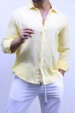 Premium Relaxed Fit Shirt,Coastal Linen Shirt – Image 23