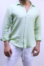 Premium Relaxed Fit Shirt,Coastal Linen Shirt – Image 22