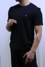 Textured Crew Neck T-Shirt – Casual Fit – Image 4