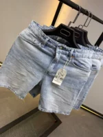 Premium Denim Short , light blue Wash Denim Short – Image 8