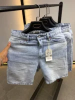 Premium Denim Short , light blue Wash Denim Short – Image 7