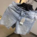 Premium  Denim Short , light blue Wash Denim Short