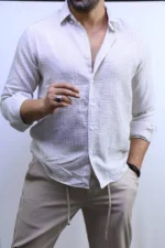 Men’s Striped Shirt – Long Sleeve Casual Shirt – Image 16