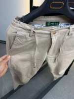 Linen Blend Casual Trousers – Premium Fit – Image 8
