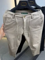 Linen Blend Casual Trousers – Premium Fit – Image 11