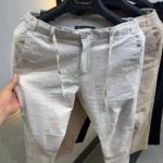 Linen Blend Casual Trousers – Premium Fit