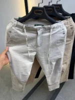 Linen Blend Casual Trousers – Premium Fit
