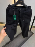 Linen Blend Casual Trousers – Premium Fit – Image 3