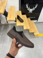 Comfort Leather Slip-On Loafers, Brown Casual Leather Slip-On – Image 6