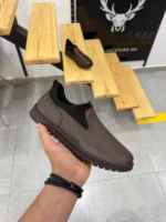 Comfort Leather Slip-On Loafers, Brown Casual Leather Slip-On – Image 12
