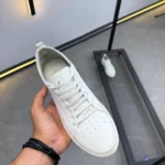 Essential Leather Sneakers –Minimal White Leather Sneakers