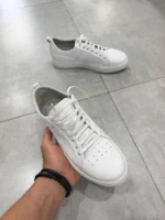 Essential Leather Sneakers –Minimal White Leather Sneakers – Image 4