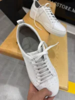Essential Leather Sneakers –Minimal White Leather Sneakers – Image 3