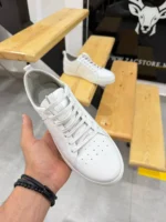 Essential Leather Sneakers –Minimal White Leather Sneakers – Image 6
