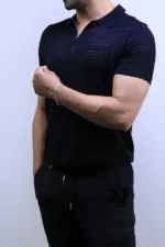 Men’s White Striped Knit T-Shirt – Slim Fit Casual Tee – Image 31