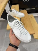 Essential Leather Sneakers –Minimal White Leather Sneakers – Image 11