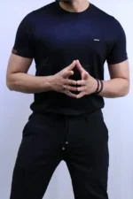 Men’s Premium Ribbed Knit T-Shirt – Short Sleeve – Image 11