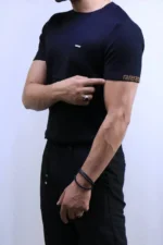 Men’s Premium Ribbed Knit T-Shirt – Short Sleeve – Image 4