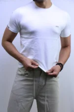 Men’s Premium Ribbed Knit T-Shirt – Short Sleeve – Image 9