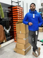 Men's Quilted Hooded Winter Jacket – Image 9
