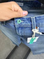 Light Blue wash jeans Classic 5-pocket design – Image 3