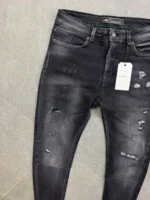Men's Distressed Slim Fit Denim Jeans – Image 4