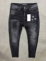 Men's Distressed Slim Fit Denim Jeans – Image 5