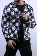 Patterned Knit Cardigan – Image 5