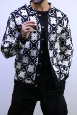 Patterned Knit Cardigan – Image 2