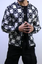 Patterned Knit Cardigan – Image 9