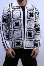 Patterned Knit Cardigan – Image 6
