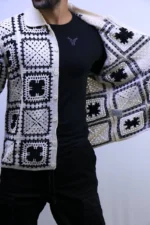 Patterned Knit Cardigan – Image 7