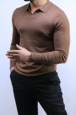 Old Money Long-Sleeve Polo Knit – Image 11