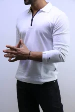 Old Money Long-Sleeve Polo Knit – Image 6
