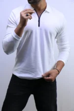Old Money Long-Sleeve Polo Knit – Image 12