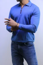 Old Money Long-Sleeve Polo Knit – Image 8