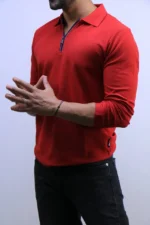 Old Money Long-Sleeve Polo Knit – Image 11
